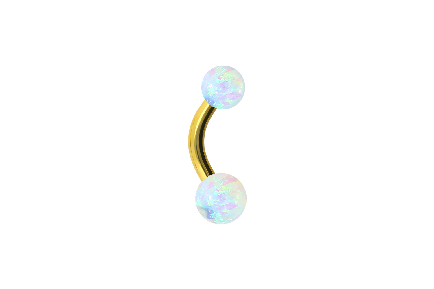 Titan Mini Bananabell Piercing SYNTHETISCHE OPALE